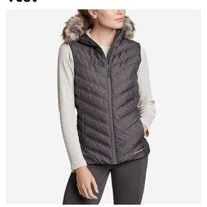 Host Pick - Eddie Bauer Slate Mountain Down Vest like new